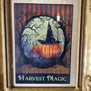 Framed Halloween print